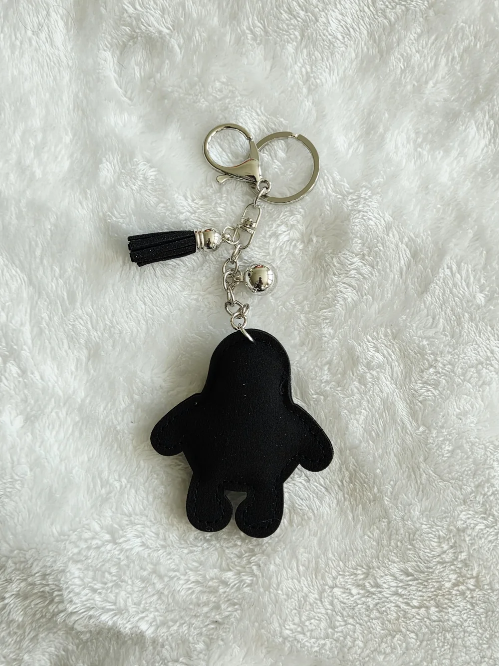 Happy Rhinestone Avocado Keychain - Black, Green, Brown Bag Charm